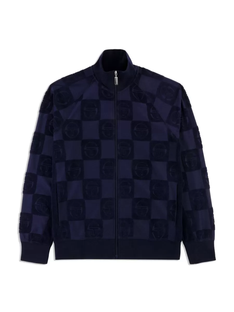 View All>Sergio Tacchini Anzio Zip-Up Track Jacket-Maritime Blue