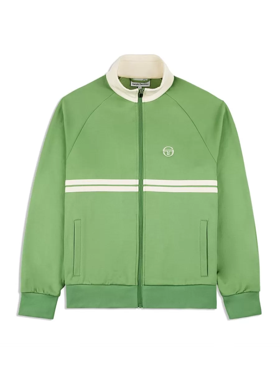 Jackets>Sergio Tacchini Dallas Track Jacket Archivio- Jade Green/ Pearl Ivory