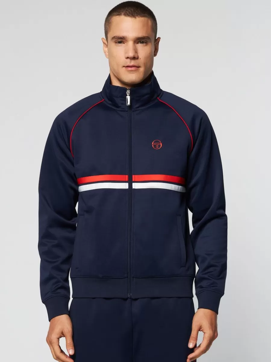Jackets>Sergio Tacchini Dallas Track Jacket- Maritime Blue