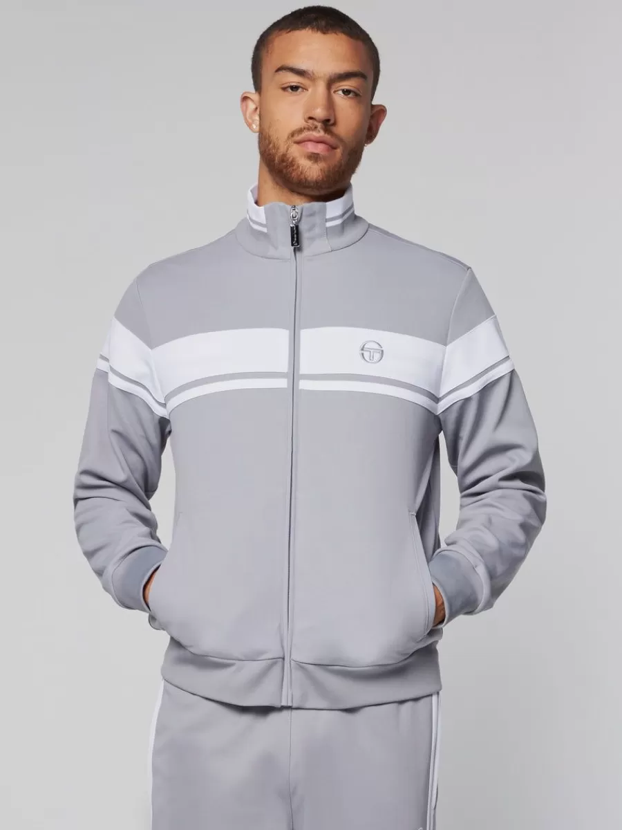 Jackets>Sergio Tacchini Damarindo Track Jacket- Sleet/ White