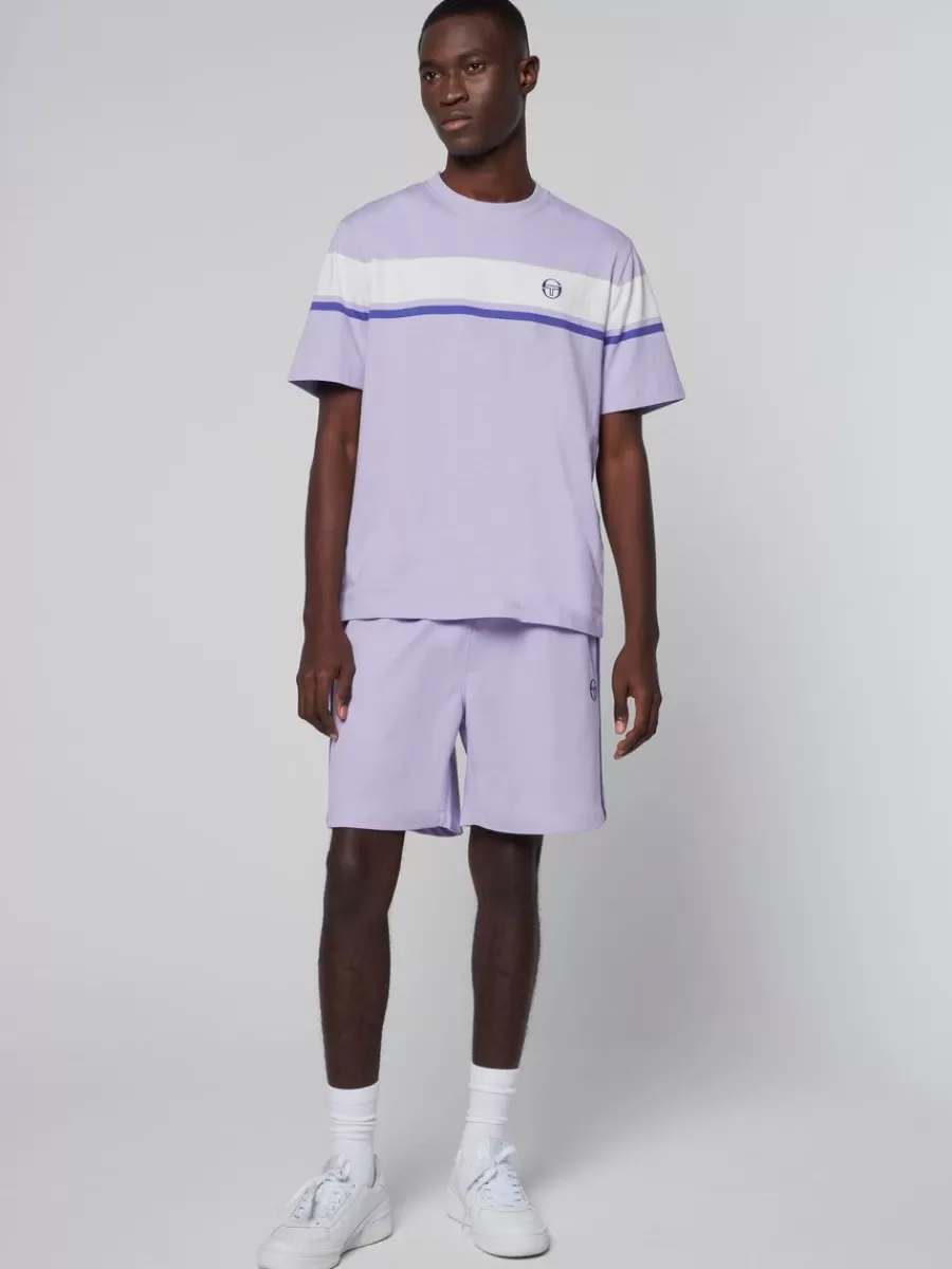 T-Shirts>Sergio Tacchini Damarindo T-Shirt- Lavender/ Gardenia
