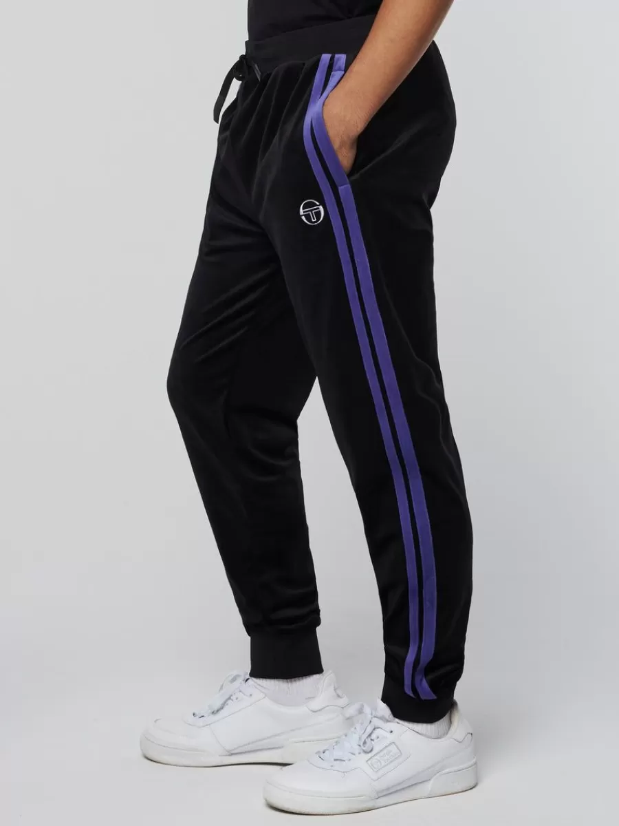 Velour>Sergio Tacchini Damarindo Velour Track Pant-Black/ Liberty