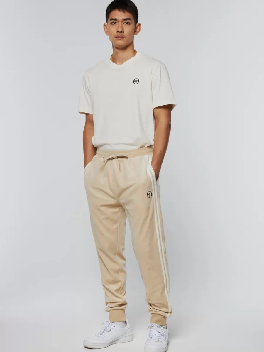 Velour>Sergio Tacchini Damarindo Velour Track Pant-Cement/ Gardenia