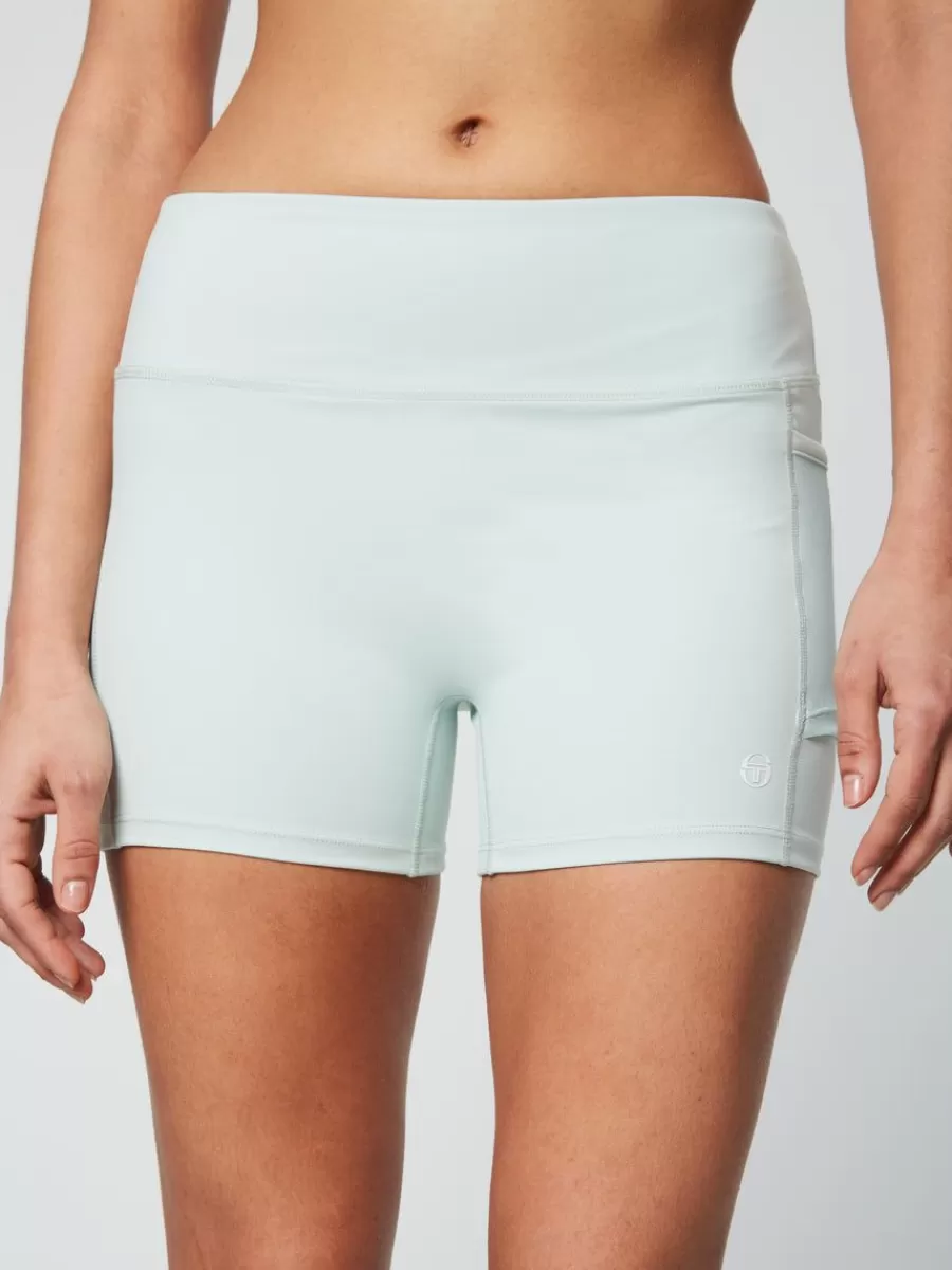 For The Court>Sergio Tacchini Elisa Tennis Short- Surf Spray