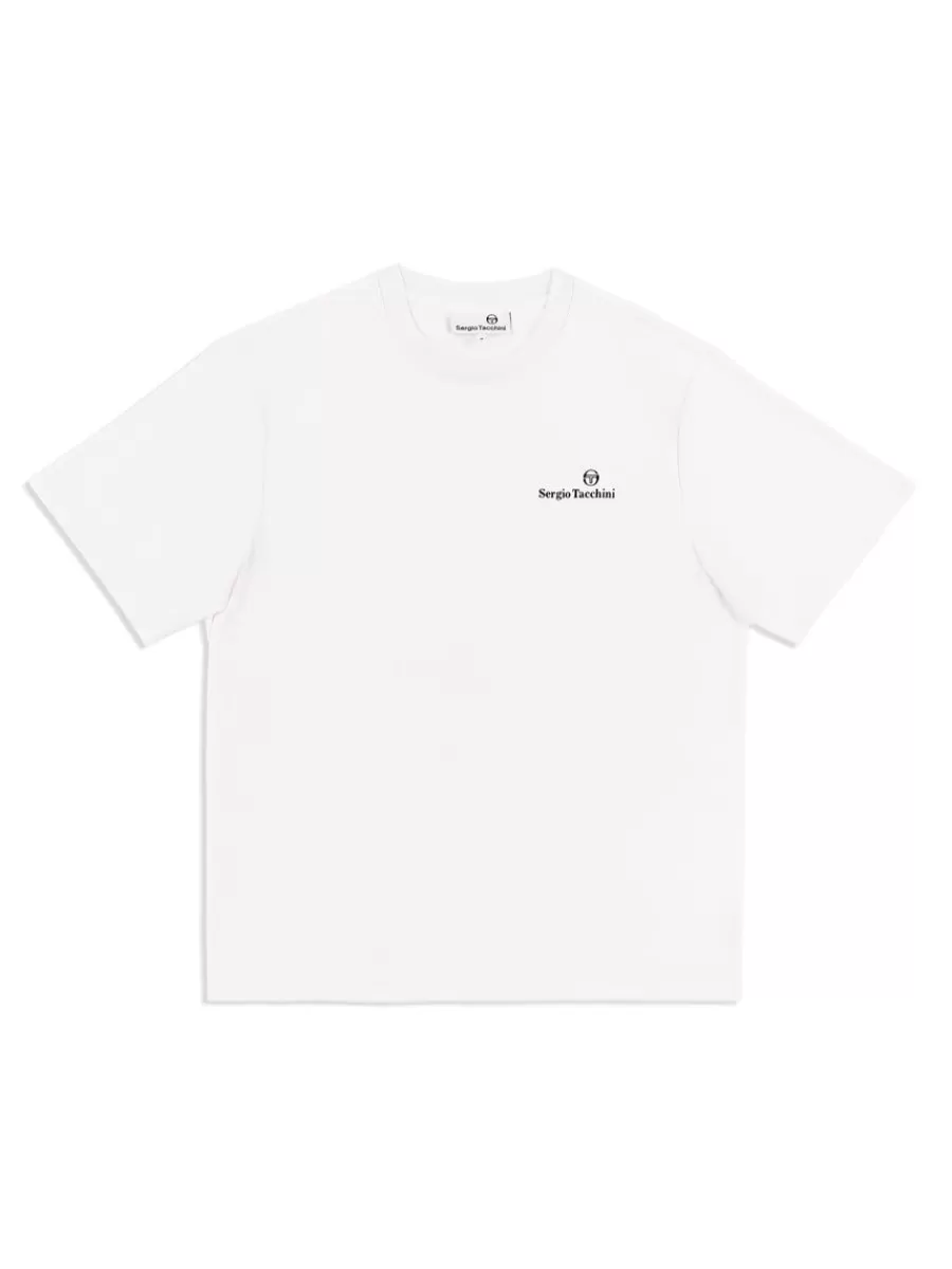 For The Court>Sergio Tacchini Foro T-Shirt- Brilliant White