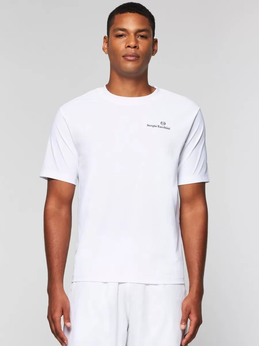 For The Court>Sergio Tacchini Foro T-Shirt- Brilliant White