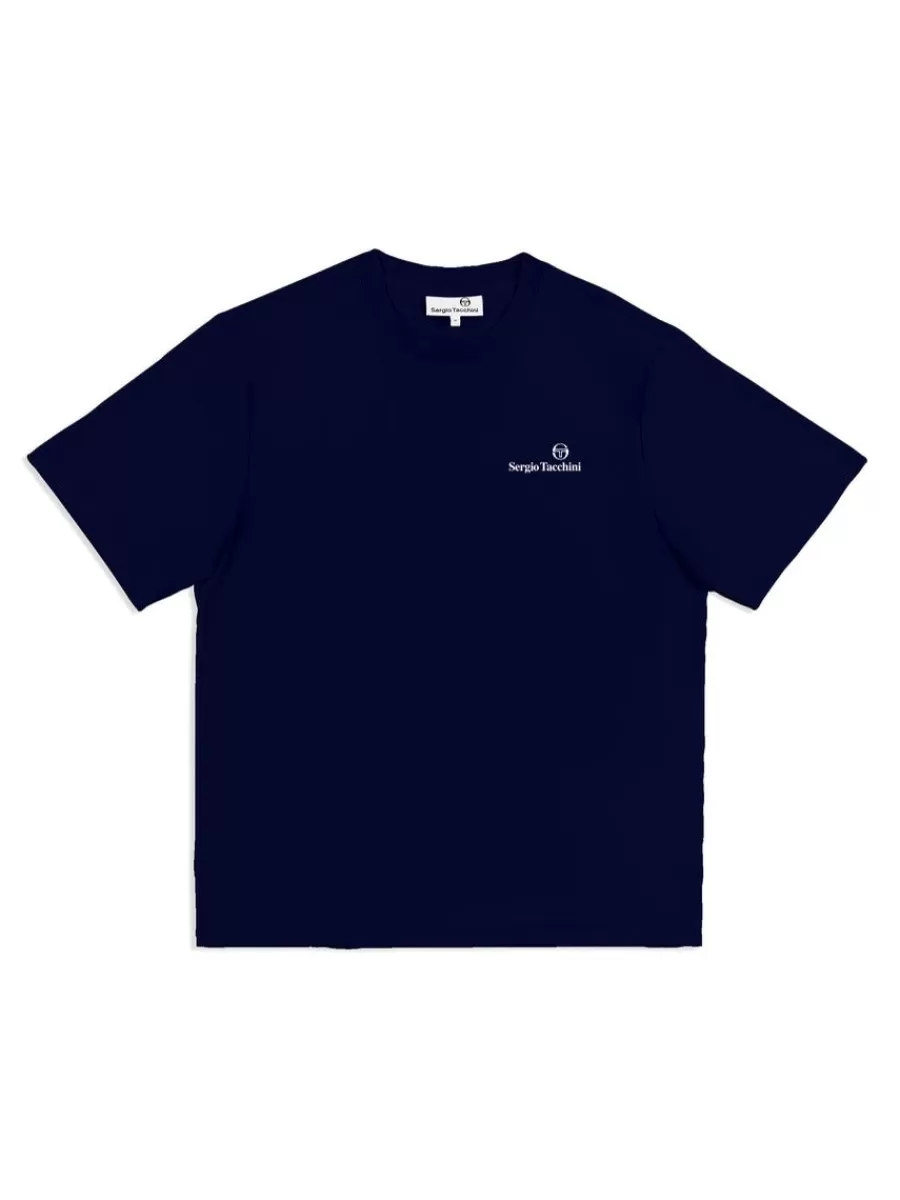 For The Court>Sergio Tacchini Foro T-Shirt- Maritime Blue