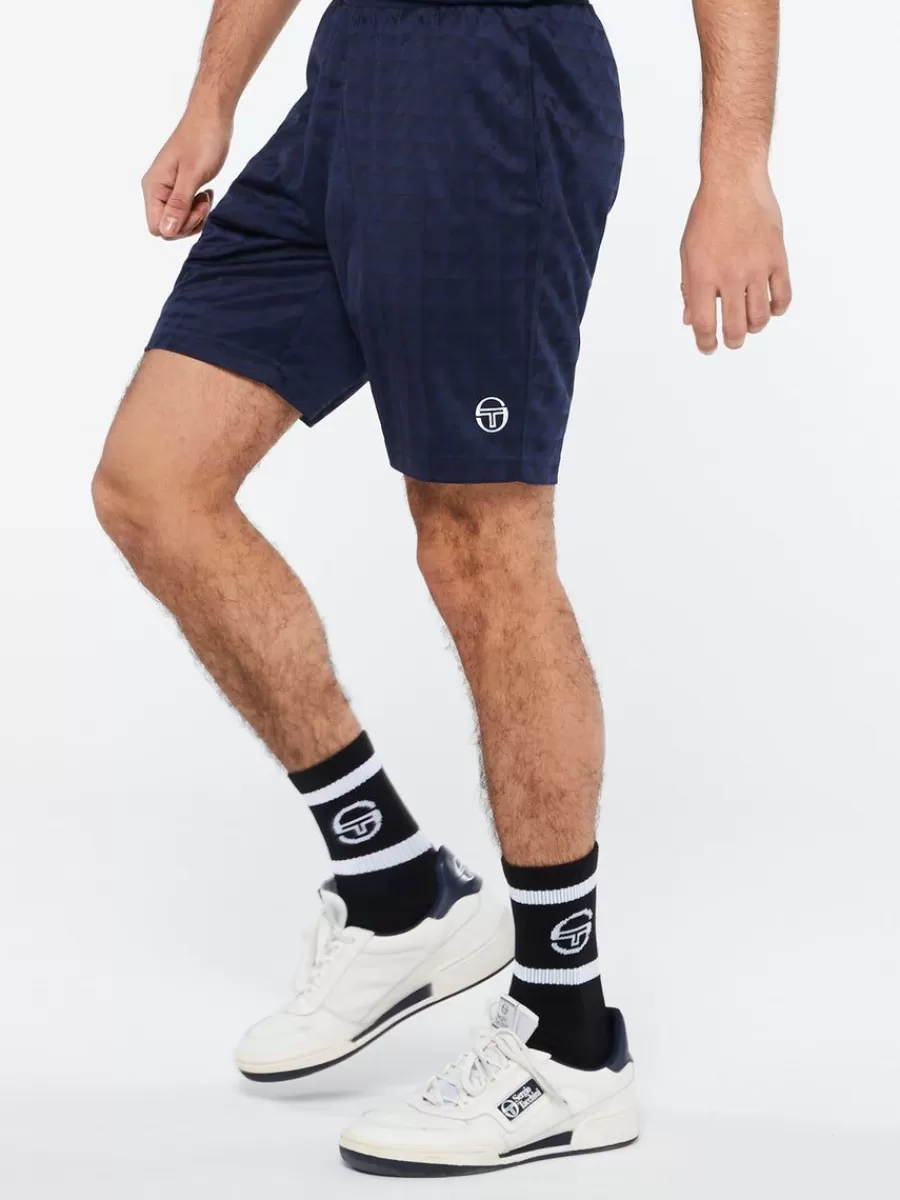 For The Court>Sergio Tacchini Geo Short-Maritime Blue