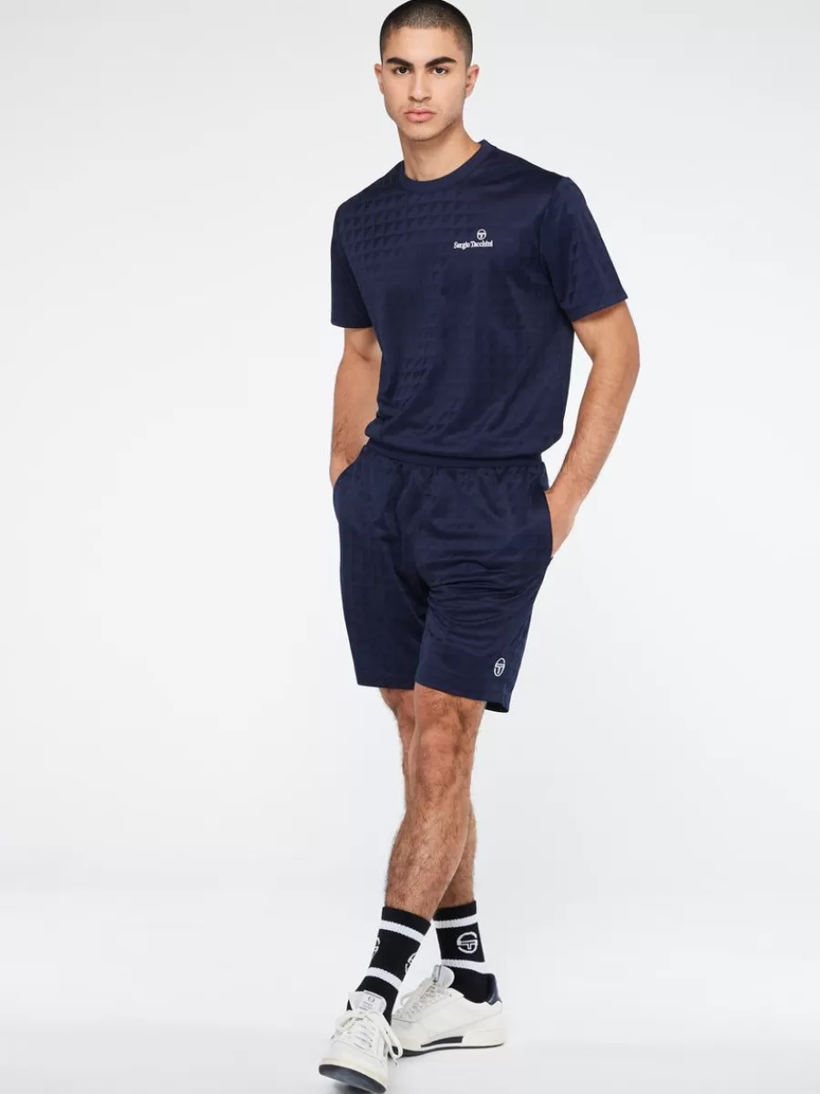 For The Court>Sergio Tacchini Geo Short-Maritime Blue
