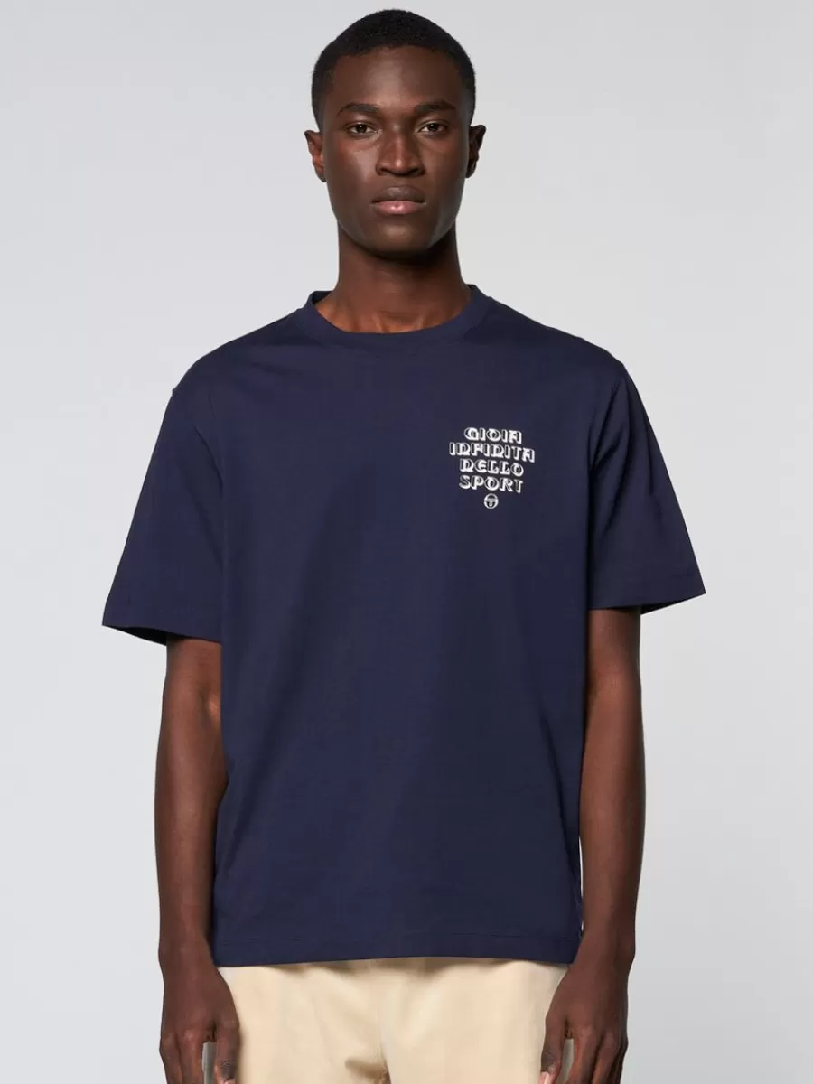 T-Shirts>Sergio Tacchini Gioia T-Shirt- Maritime Blue