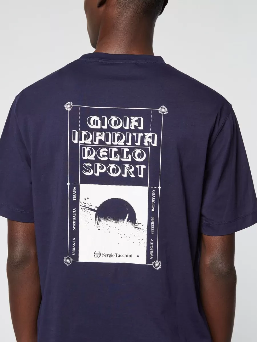 T-Shirts>Sergio Tacchini Gioia T-Shirt- Maritime Blue