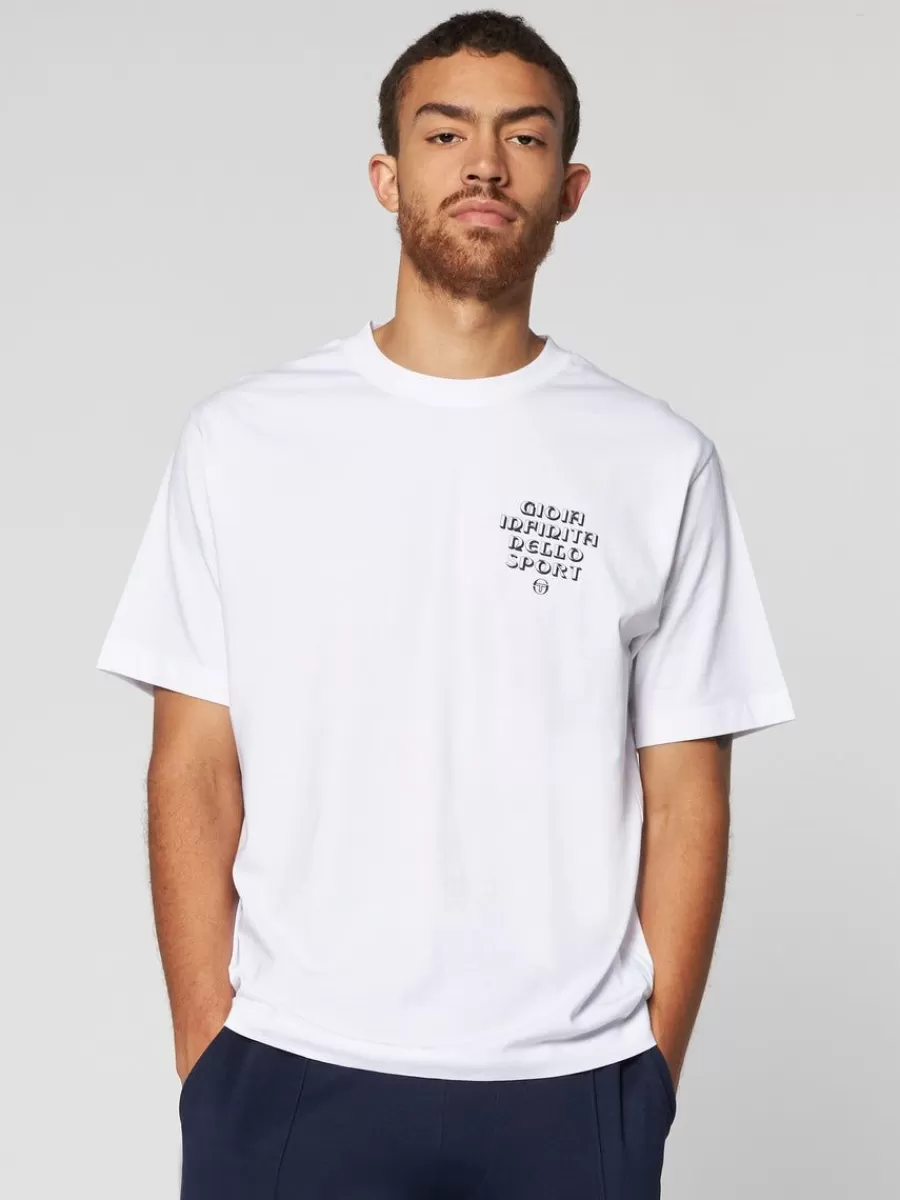 T-Shirts>Sergio Tacchini Gioia T-Shirt- White/ White