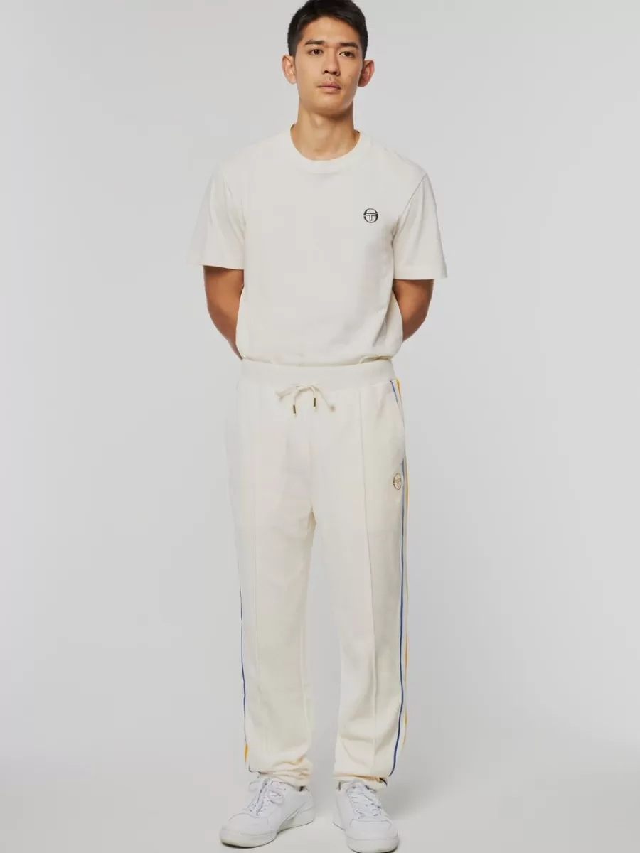 Velour>Sergio Tacchini Goran Velour Track Pant Archivio- Gardenia