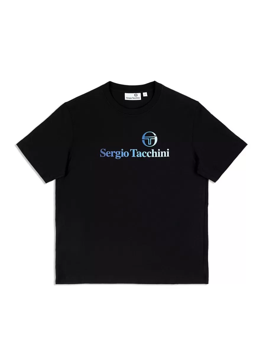 For The Court>Sergio Tacchini Gradiennte T-Shirt- Black Beauty