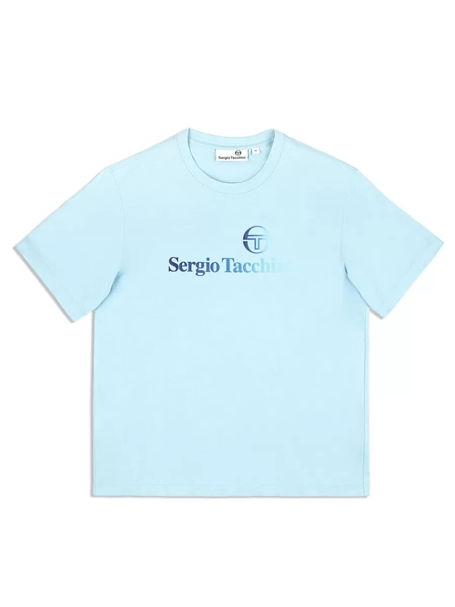 T-Shirts>Sergio Tacchini Gradiennte T-Shirt- Clear Sky