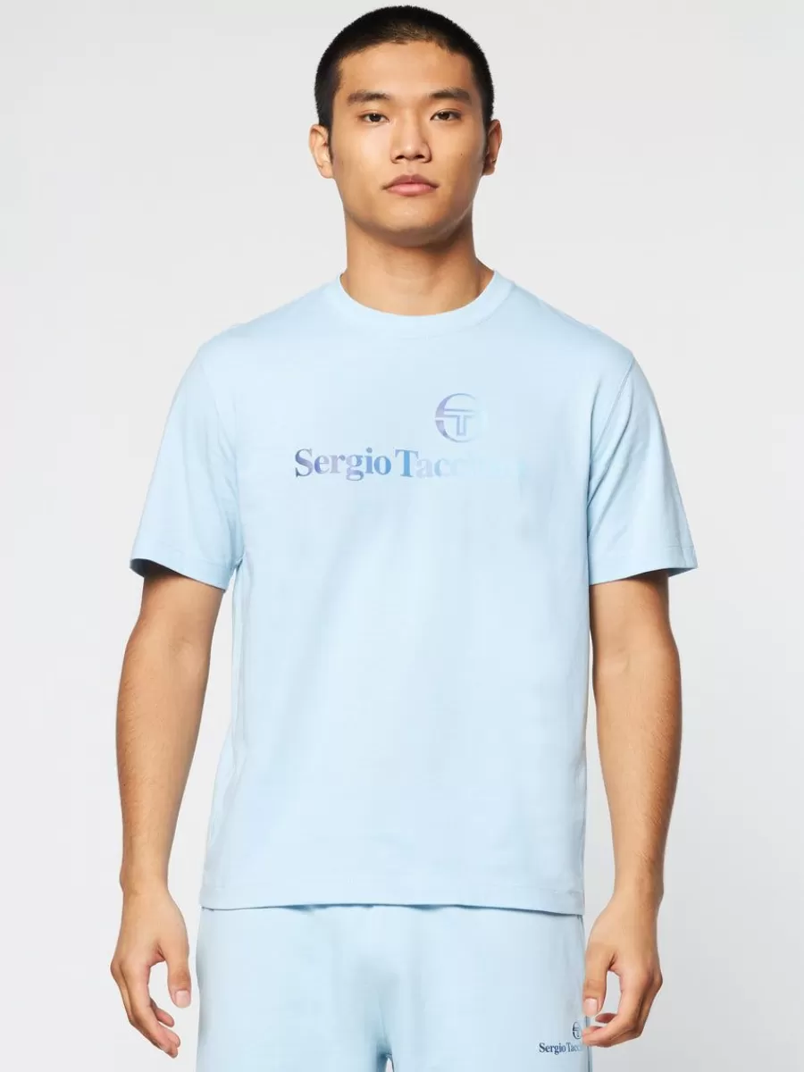 T-Shirts>Sergio Tacchini Gradiennte T-Shirt- Clear Sky