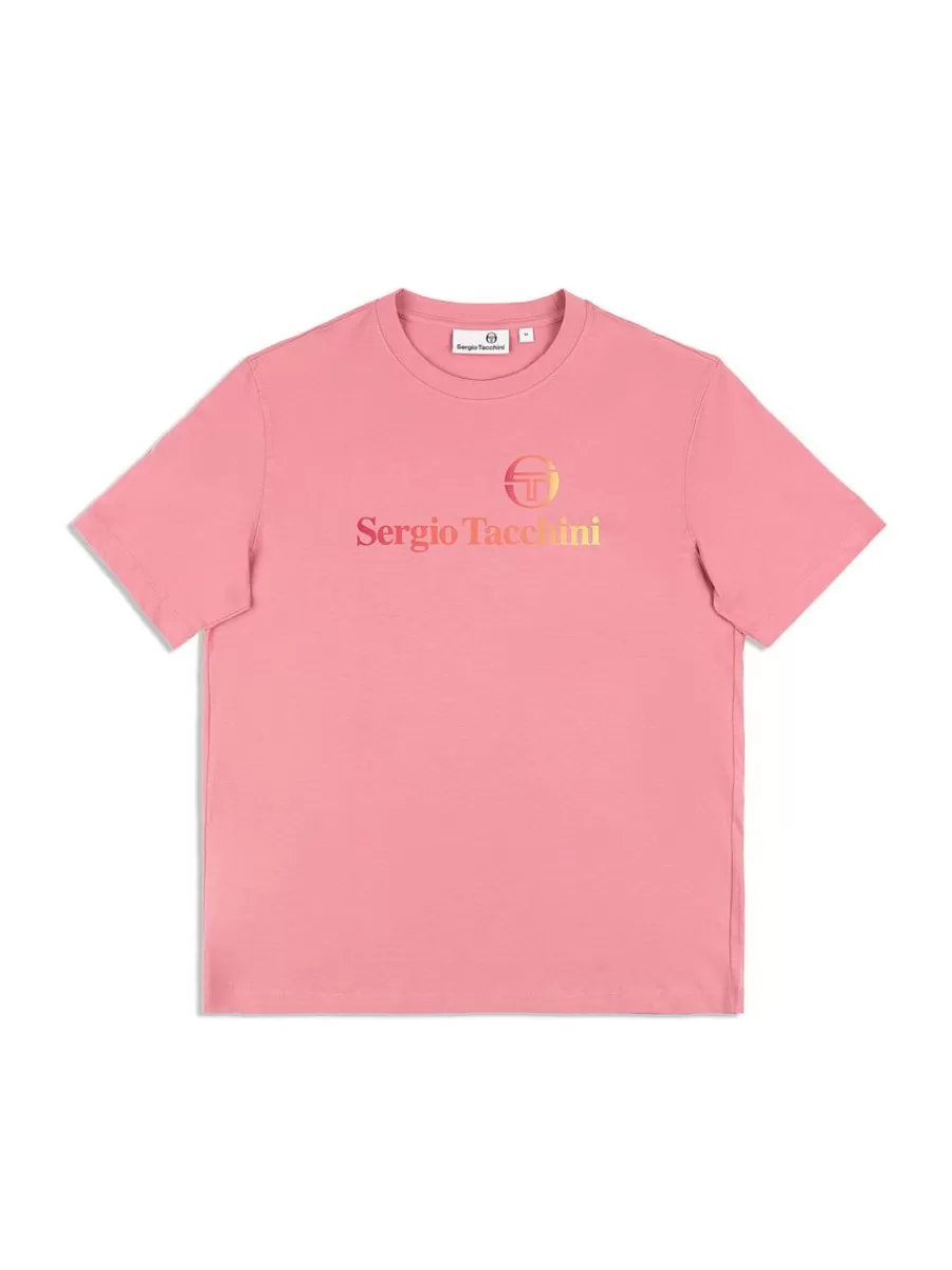 T-Shirts>Sergio Tacchini Gradiennte T-Shirt- Wild Rose