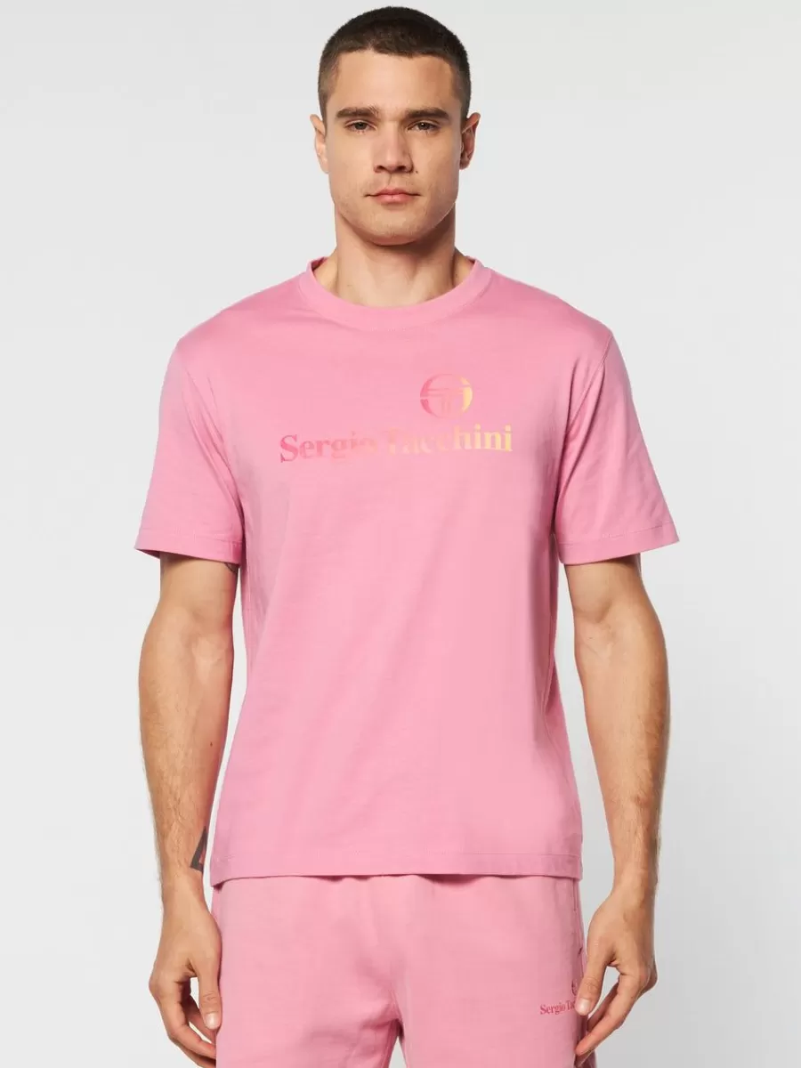 T-Shirts>Sergio Tacchini Gradiennte T-Shirt- Wild Rose
