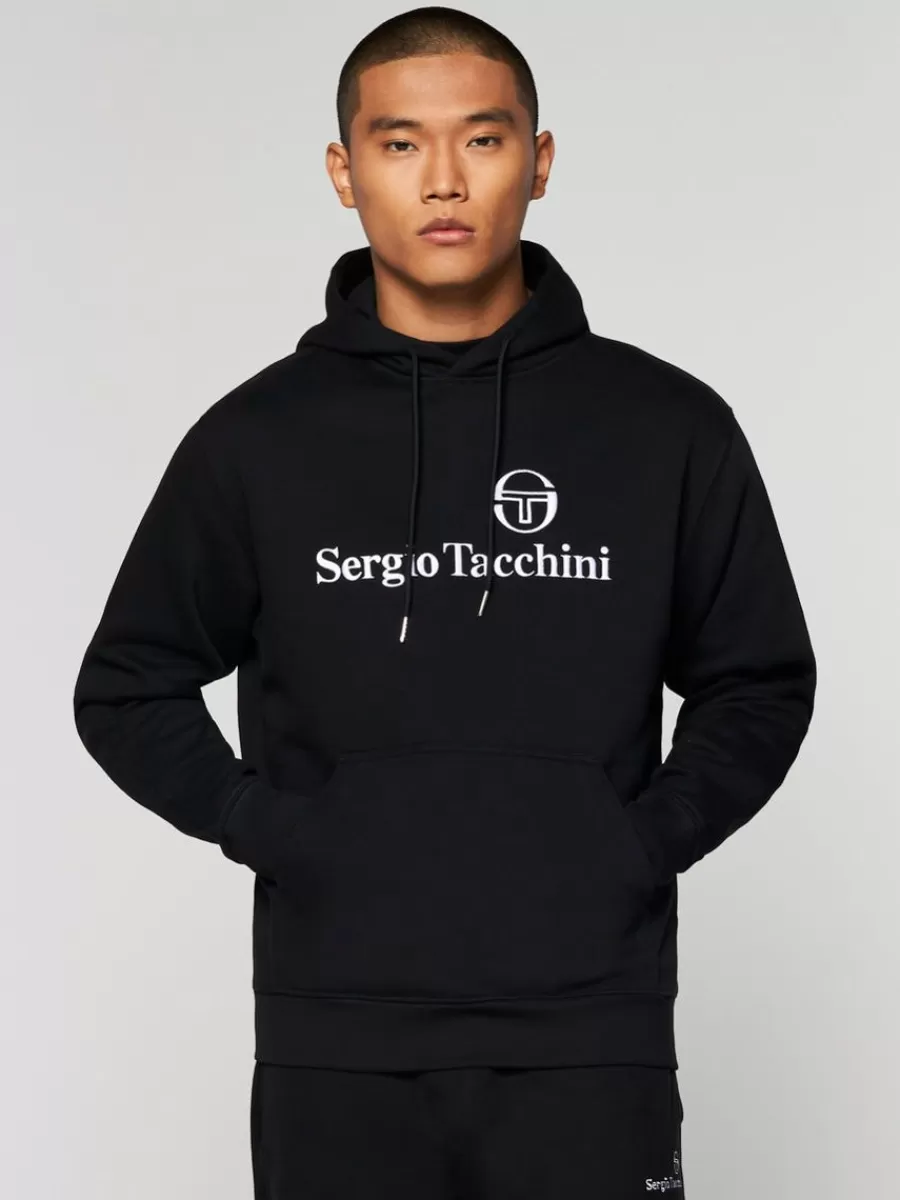 Sweatshirts And Hoodies>Sergio Tacchini Heritage Hoodie- Black Beauty