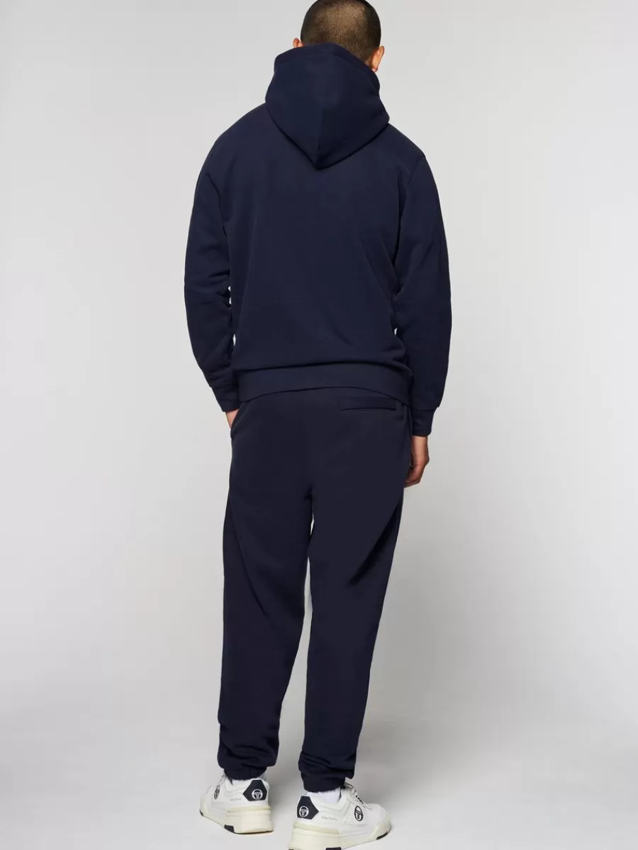 Sweatshirts And Hoodies>Sergio Tacchini Heritage Hoodie- Maritime Blue