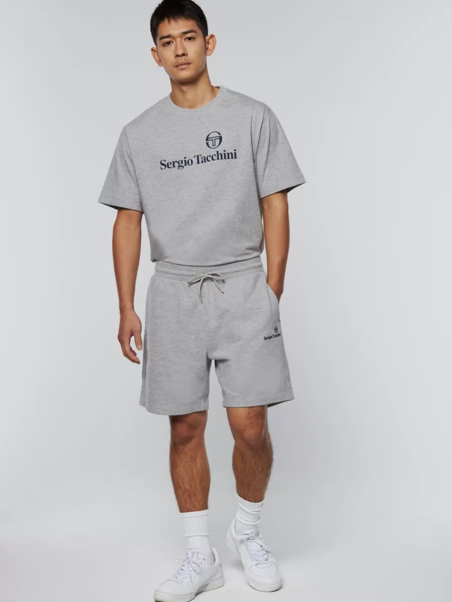 Shorts And Swim>Sergio Tacchini Heritage Logo Short-Heather Grey