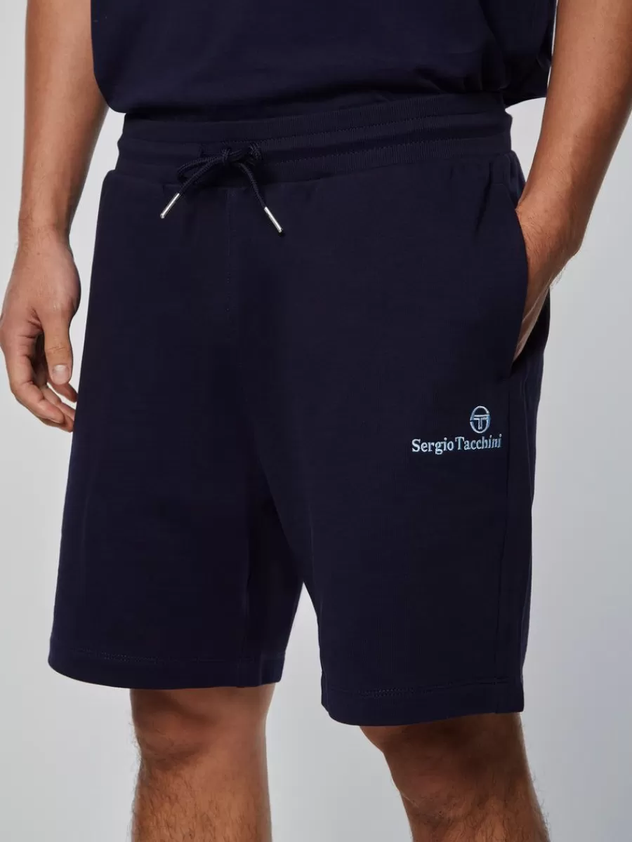 Shorts And Swim>Sergio Tacchini Heritage Logo Short-Maritime Blue