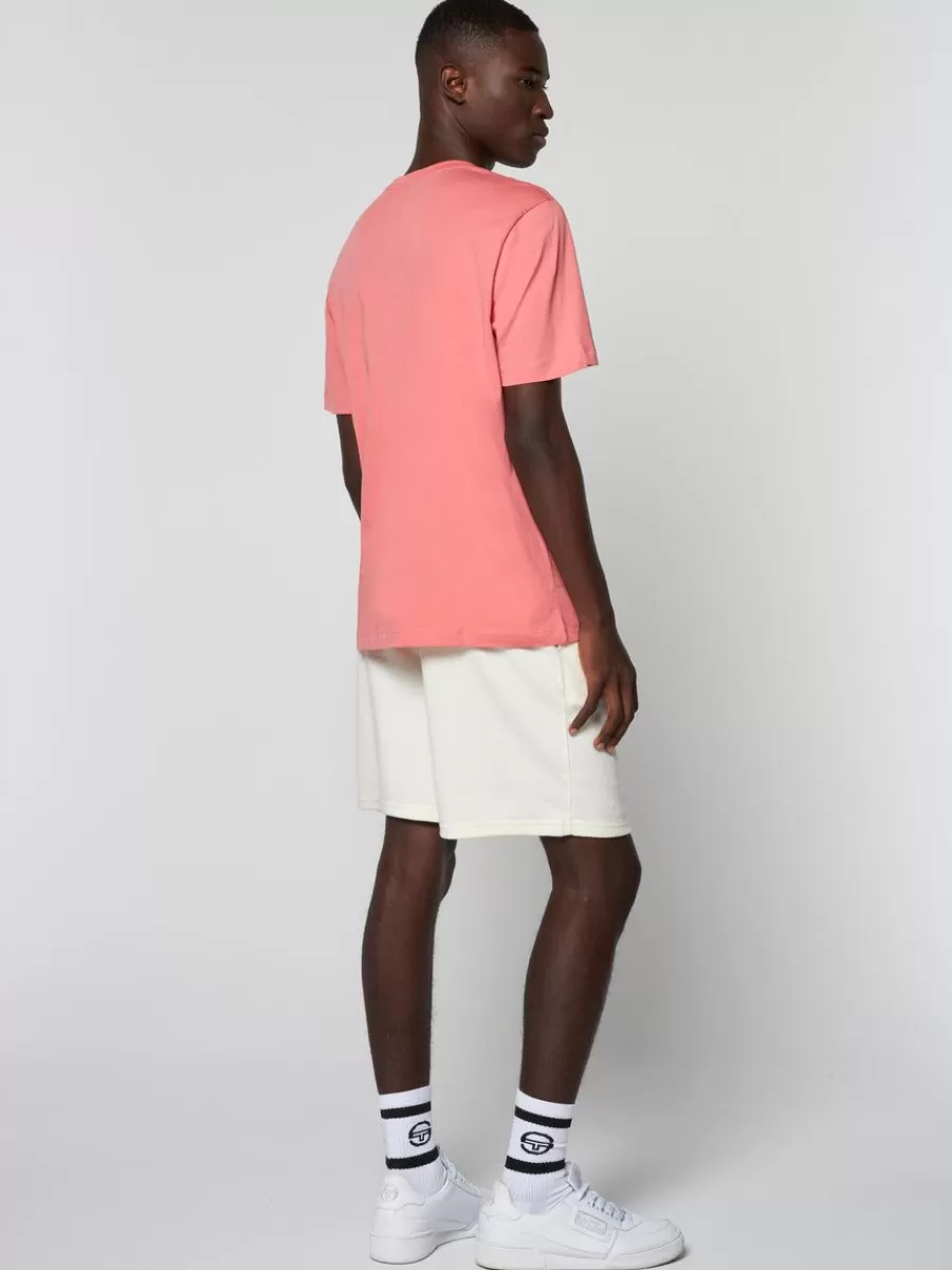 View All>Sergio Tacchini Heritage Logo T-Shirt- Tea Rose