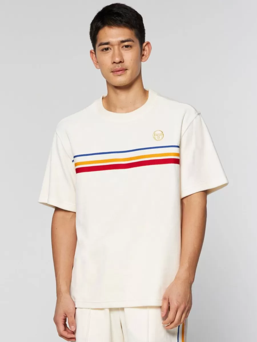 Velour>Sergio Tacchini Ivanes T-Shirt Archivio- Gardenia