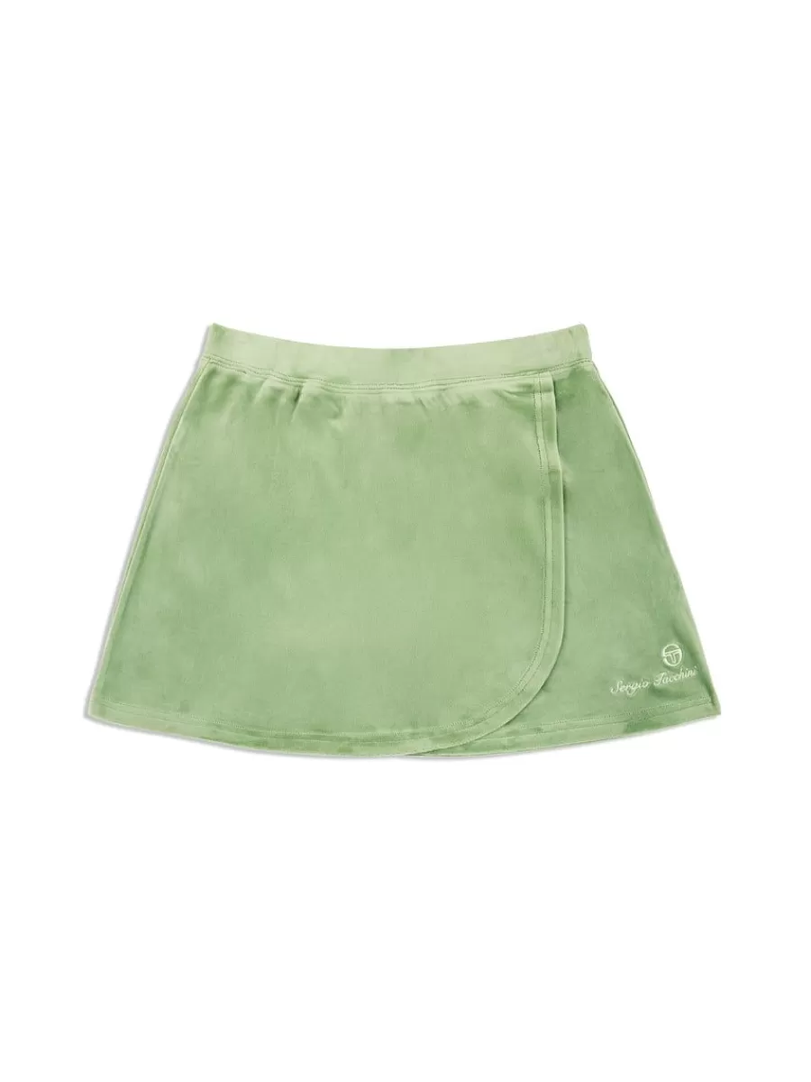 For The Court>Sergio Tacchini Josie Tennis Skirt- Jade Green