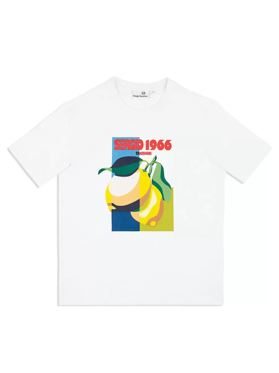 T-Shirts>Sergio Tacchini Limone T-Shirt- Brilliant White