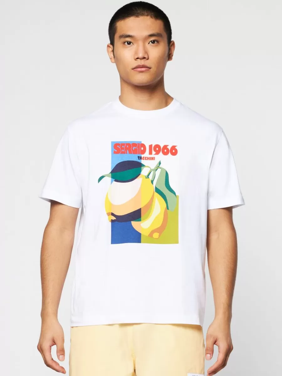 T-Shirts>Sergio Tacchini Limone T-Shirt- Brilliant White