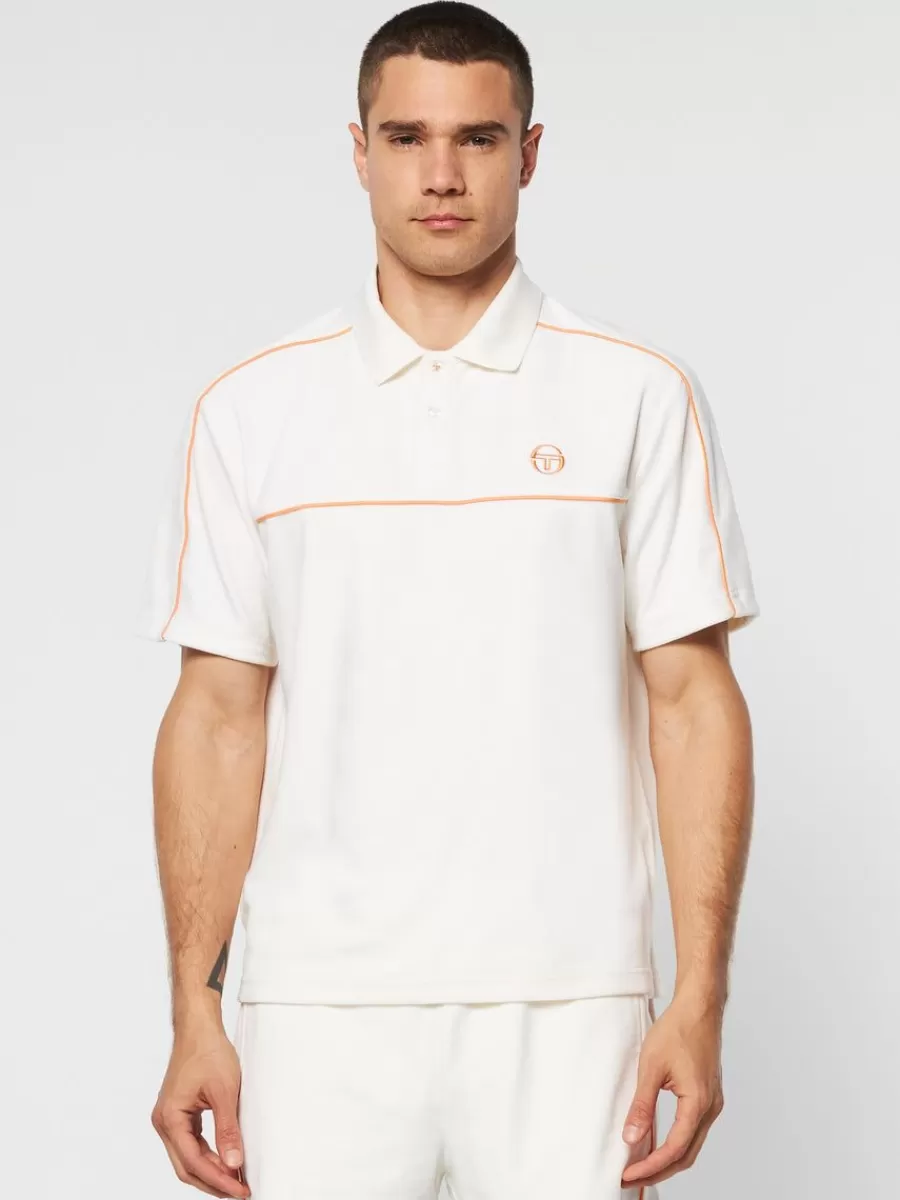 Velour>Sergio Tacchini Lioni Velour Polo Archivio- Gardenia