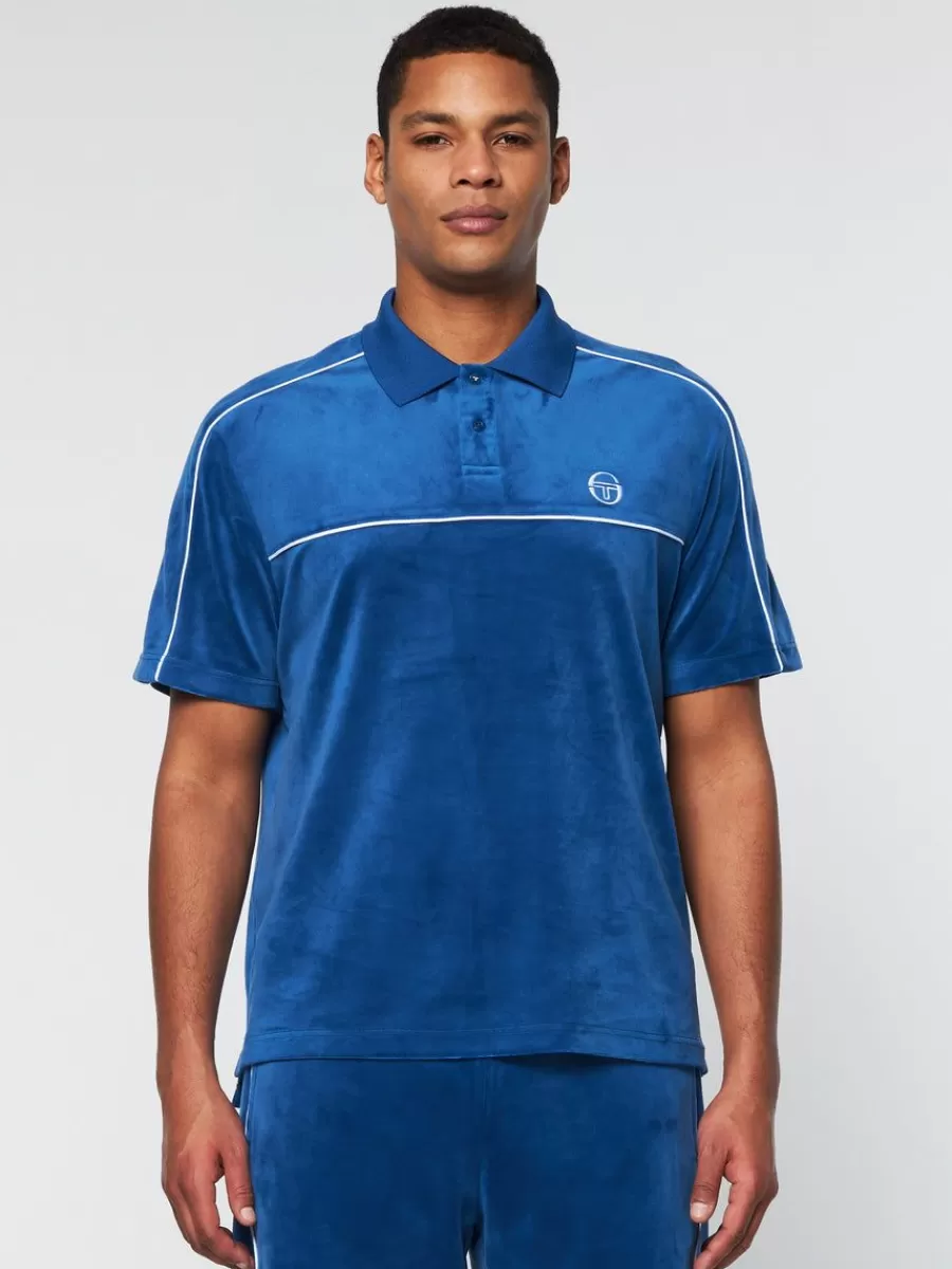 Velour>Sergio Tacchini Lioni Velour Polo Archivio- Limoges