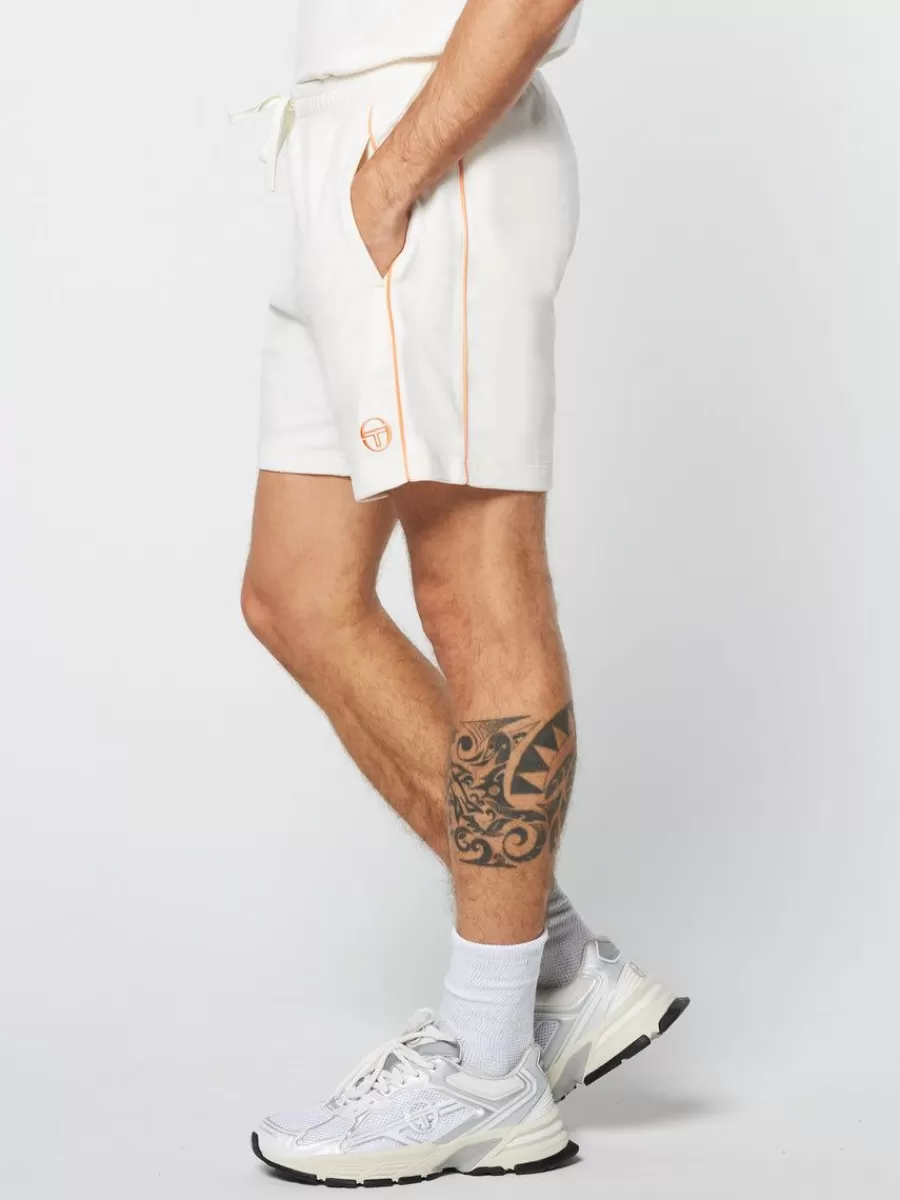 Shorts And Swim>Sergio Tacchini Lioni Velour Short Archivio- Gardenia