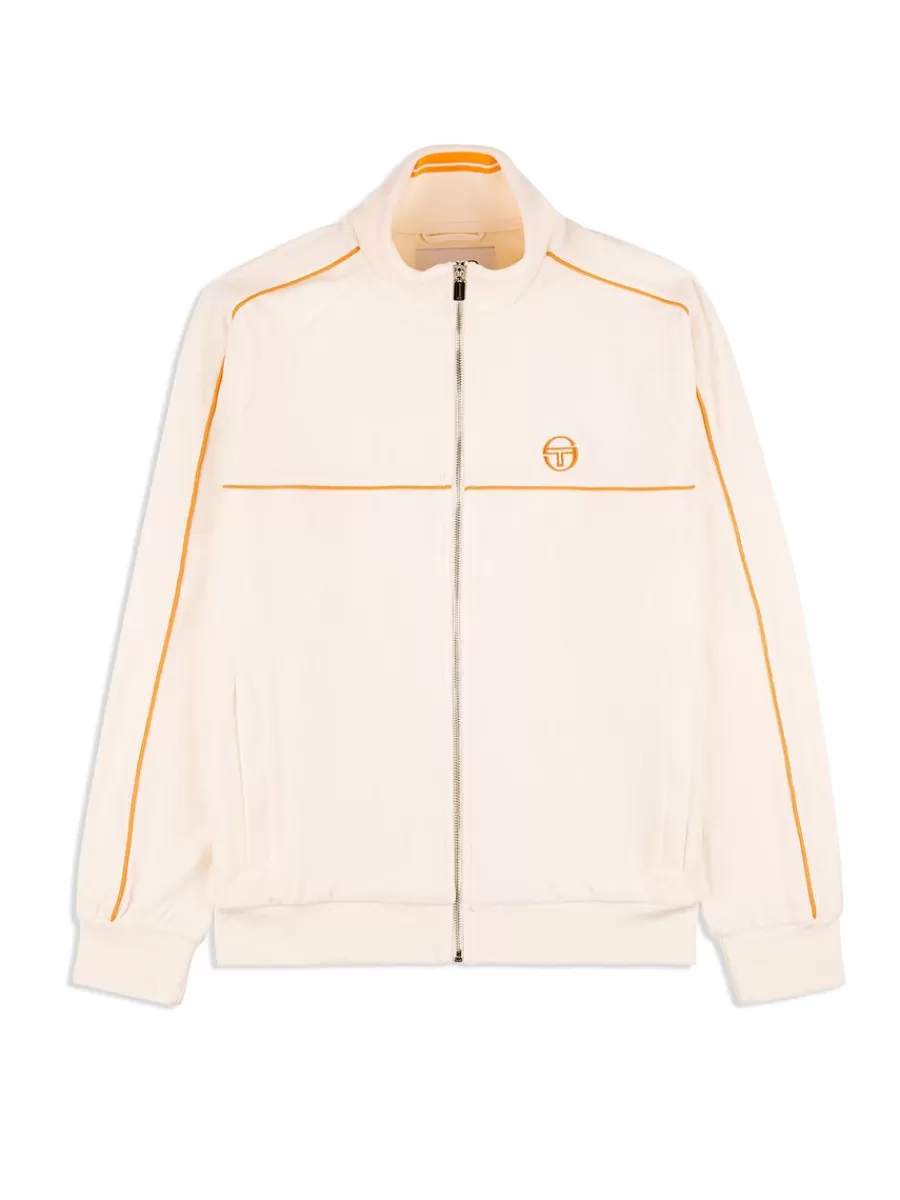 Velour>Sergio Tacchini Lioni Velour Track Jacket Archivio- Gardenia