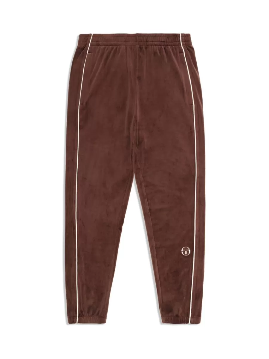 Velour>Sergio Tacchini Lioni Velour Track Pant- Deep Mahogany