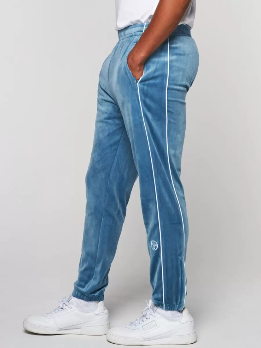 Pants And Sweatpants>Sergio Tacchini Lioni Velour Track Pant- Stellar