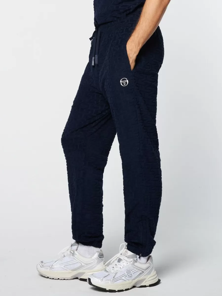 Pants And Sweatpants>Sergio Tacchini Livata Monogram Track Pant- Maritime Blue