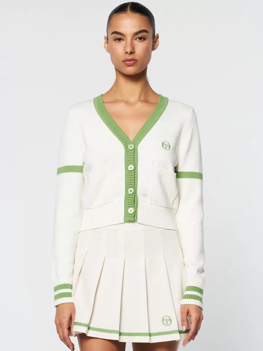 View All>Sergio Tacchini Lucia Knit Cardigan- Gardenia