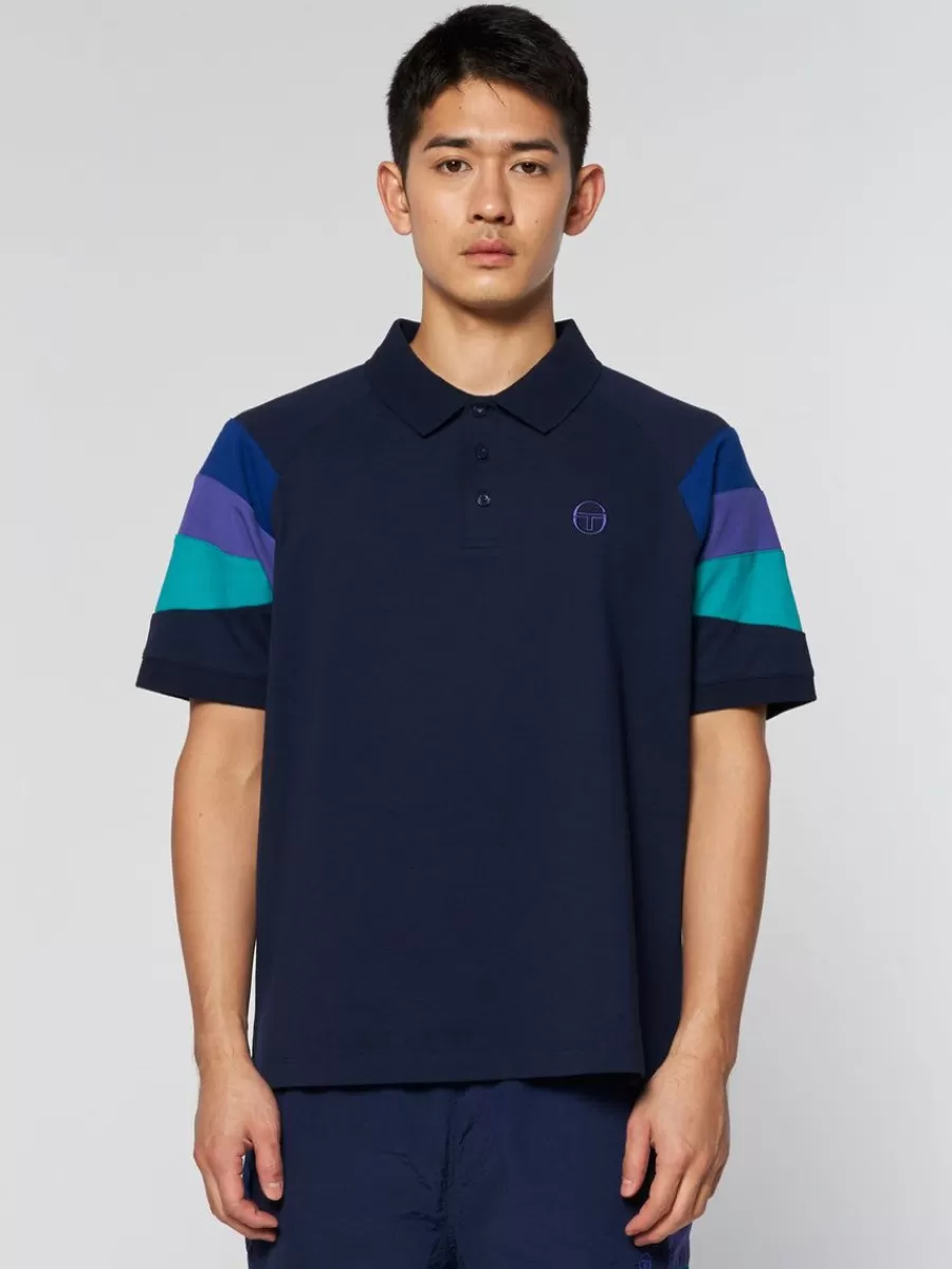 Polos>Sergio Tacchini Macao Polo- Maritime Blue