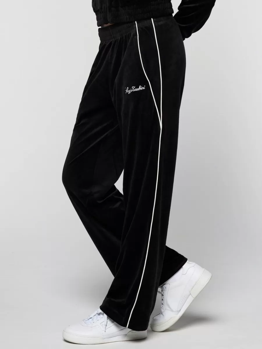 Velour>Sergio Tacchini Mare Velour Pant- Black Beauty