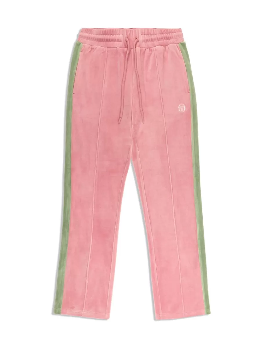 Velour>Sergio Tacchini Miss Carlotta Velour Track Pant- Wild Rose