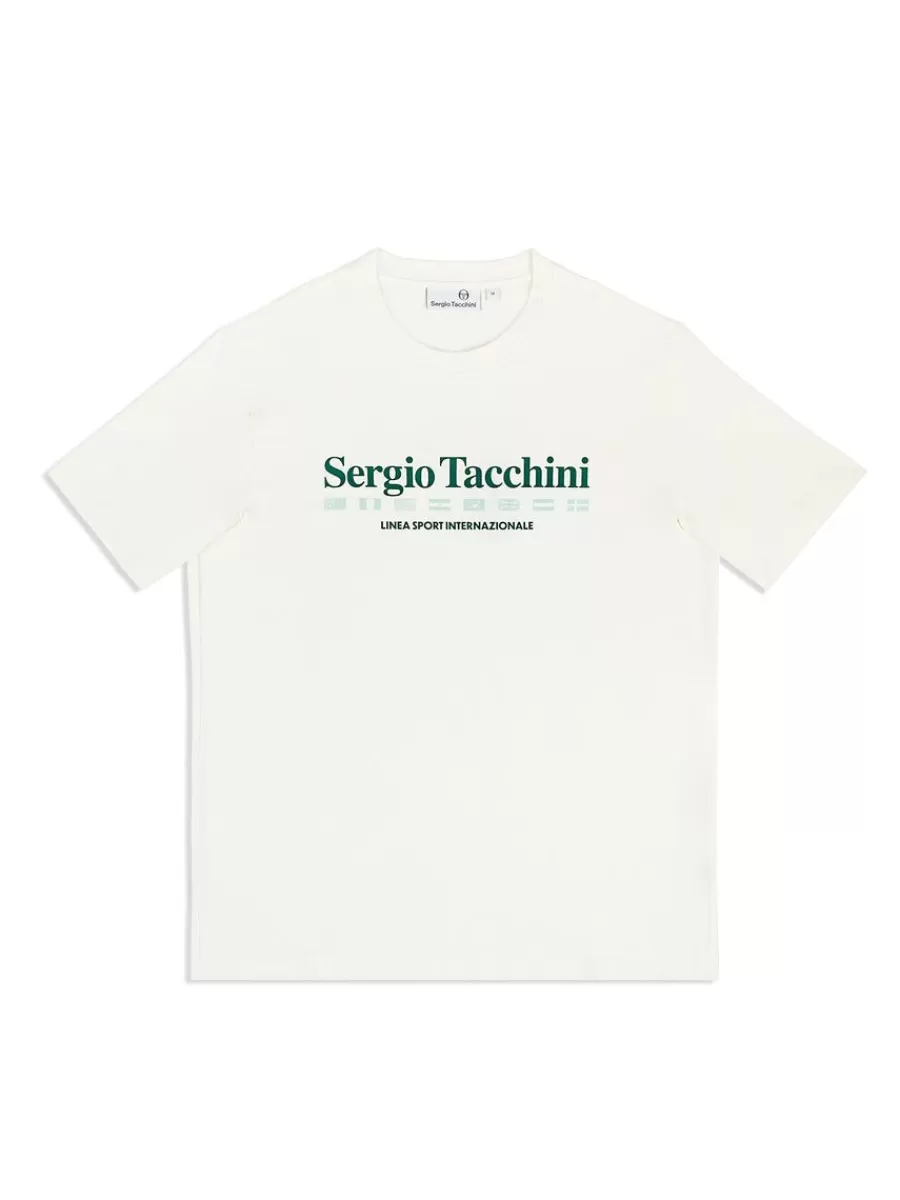 T-Shirts>Sergio Tacchini Monda T-Shirt- Gardenia