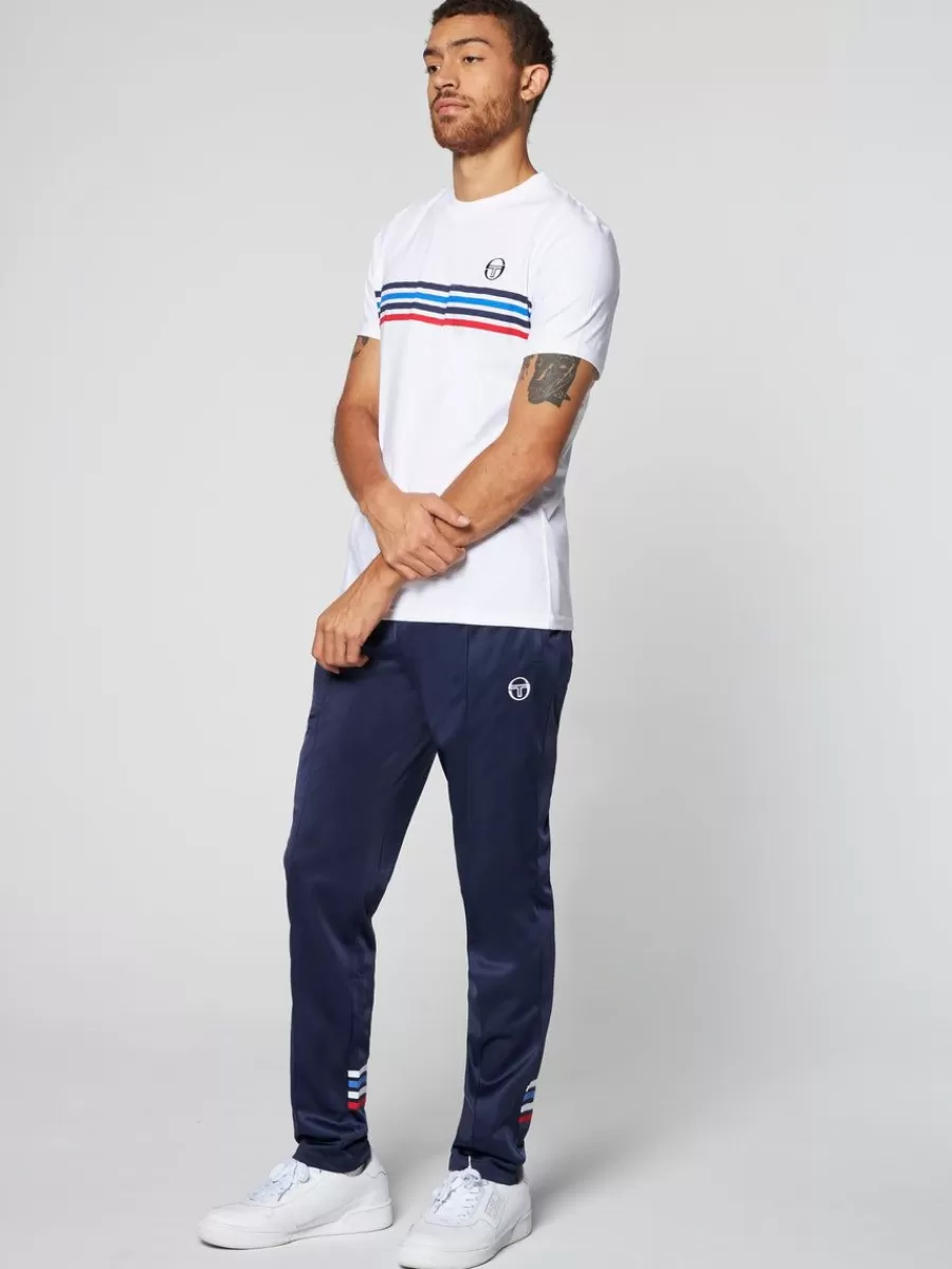 T-Shirts>Sergio Tacchini New Melfi Short Sleeve T-Shirt Archivio- White