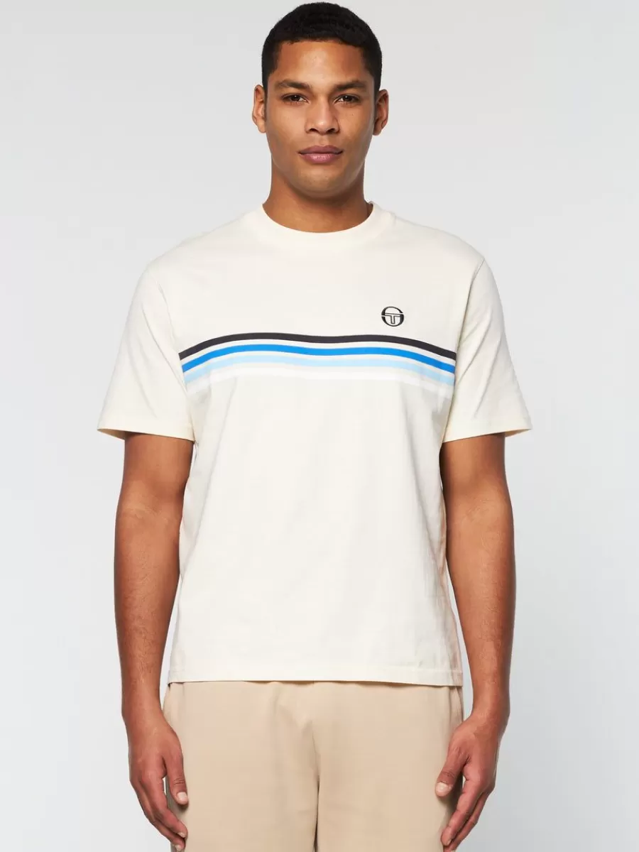 T-Shirts>Sergio Tacchini New Melfi T-Shirt- Pearl/ Ivory