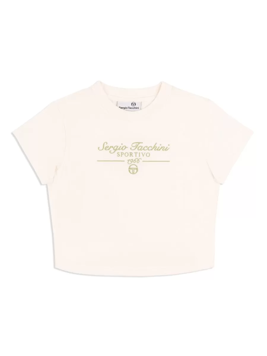 Tops And Sports Bras>Sergio Tacchini Nicola Graphic T-Shirt- Gardenia