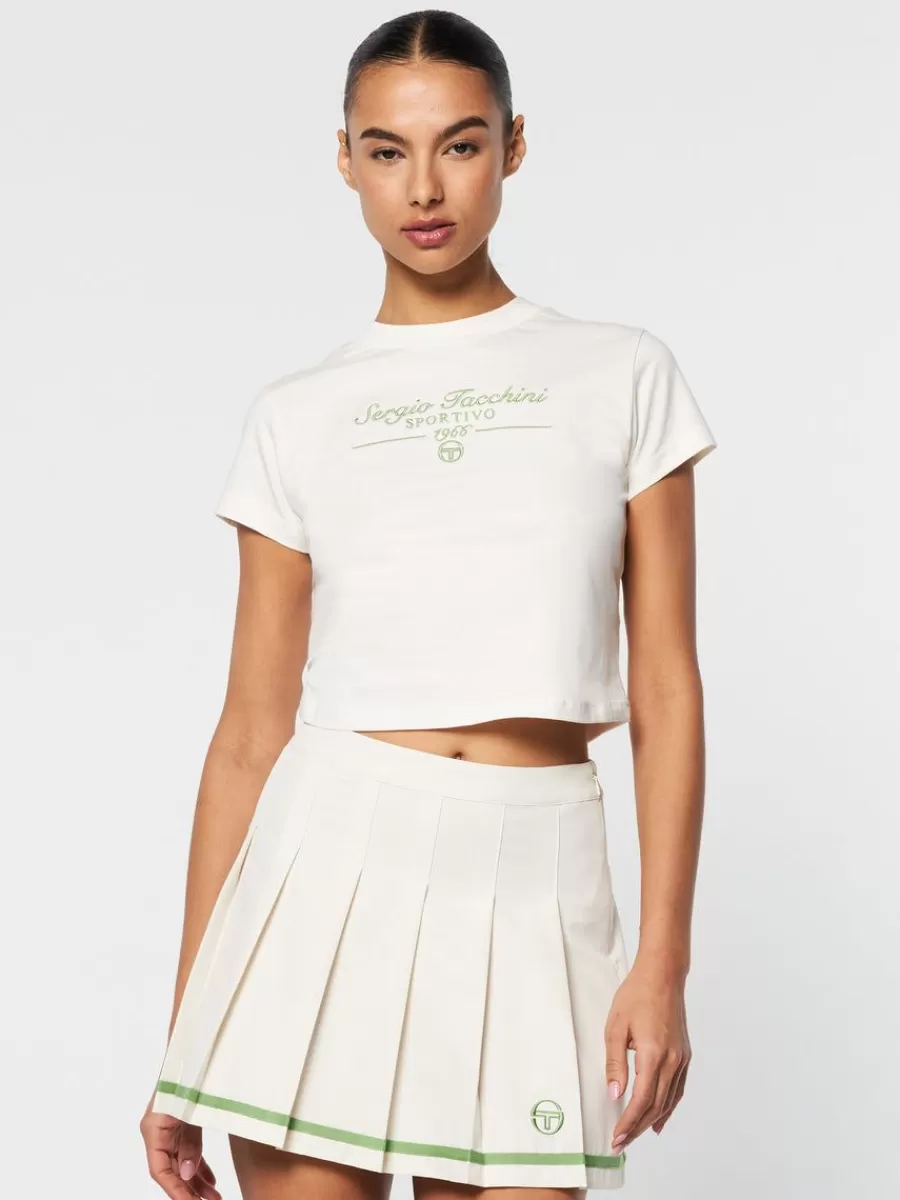 Tops And Sports Bras>Sergio Tacchini Nicola Graphic T-Shirt- Gardenia