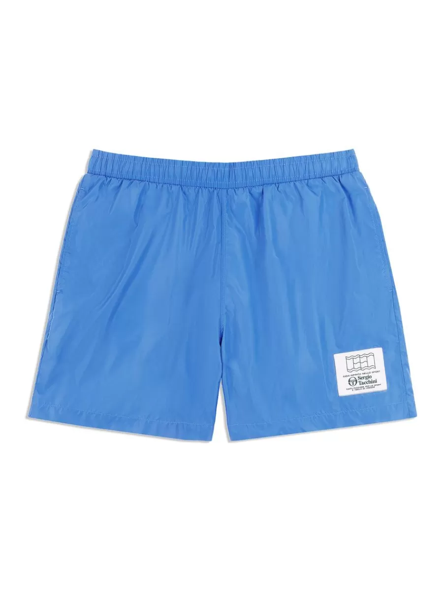 For The Court>Sergio Tacchini Onda Short- Palace Blue
