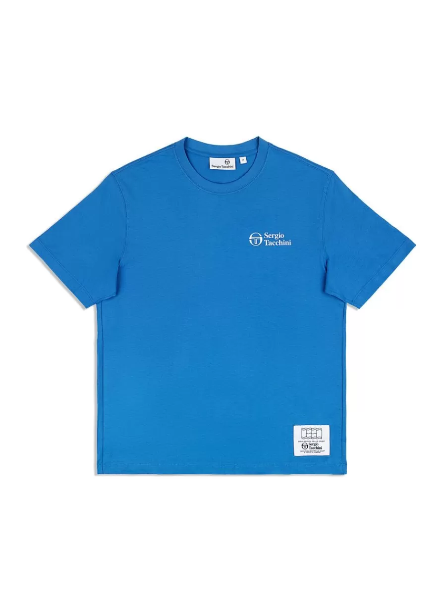 T-Shirts>Sergio Tacchini Onda T-Shirt- Palace Blue