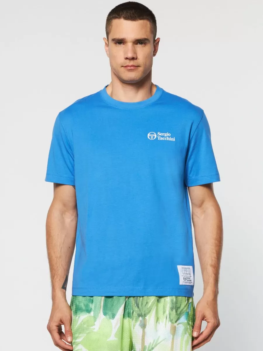 T-Shirts>Sergio Tacchini Onda T-Shirt- Palace Blue